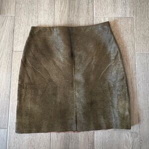 Ralph Lauren Sport Brown Cowhide Skirt